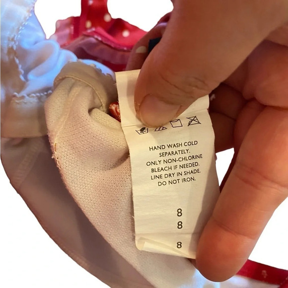 jantzen red & white polka dot one piece wrap style swimsuit 
retro 50s style - Picture 8 of 9